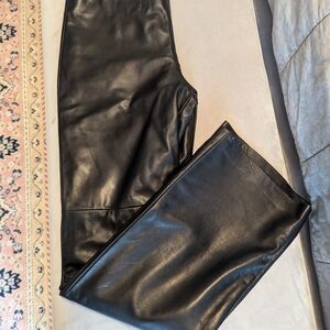 Sleek Black Leather Pants